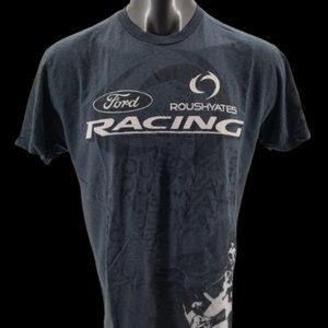 Ford Shirts Roush Yates Ford Racing Mesn Vintage Xl Gray
